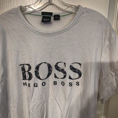 Hugo Boss White T-Shirt Regular Fit XXL Fits Like XL USA Smaller Fit