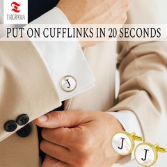 Tuxedo Studs and Cufflinks Set, Gold Cuff Links Mens and Tuxedo Shirt Buttons…