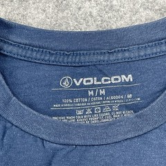 Volcom Mens T-Shirt Size Medium Blue Graphic Logo “True To This” Skate Surf
