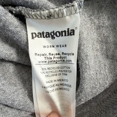Patagonia Responsibili-Tee Men’s Gray Bison Graphic Crew Neck Long Sleeve M