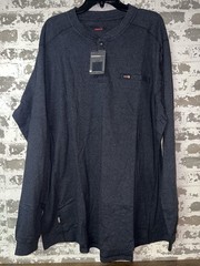 NWT! Noutex 100% Cotton Flame Resistant Long Sleeve Tee Shirt – Blue Size 2XL