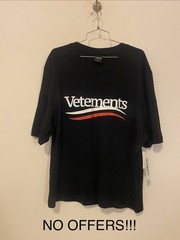 Vetements T Shirt Size large Men’s 58$ By Drill Clothing