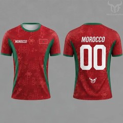 Morocco Football Shirt 2026 World Cup Team Shirts Polyester T-Shirts