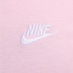 NEW NIKE SPORTSWEAR CLUB T-SHIRT – Pink with White embroidered NIKE Swoosh logo