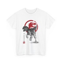 Jurassic Park T Shirt | T Rex Shirt – Velociraptor Sumi-E Shirt | Jurassic T Rex