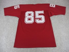 VINTAGE Medalist Sand Knit Football Jersey Mens Extra Large Red Mesh Number 85