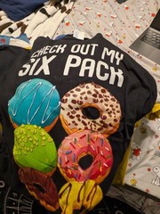 Check Out My Six Pack Donut Novelty Men’s T-Shirt Funny Workout Donuts Gym Tee