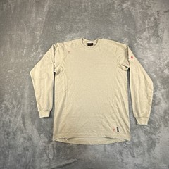 Ariat FR Shirt Mens Small Beige Long Sleeve Pocket Flame Resistant Workwear