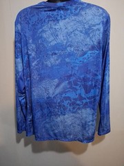 Realtree Fishing Shirt Men’s XL Blue Aquatic Nautical Coastal Summer lightweight