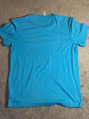 Adidas James Harden Climalite Basketball Graphic T-Shirt Blue Size M print flaw