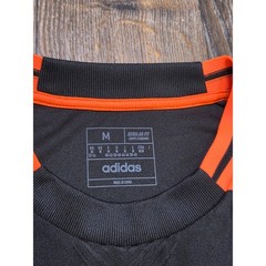 Adidas HEAT.RDY Training Shirt Mens Medium Black Orange Performance Gym Tee