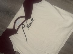 RHUDE Cream Maroon Color MENS T-Shirt Size Large