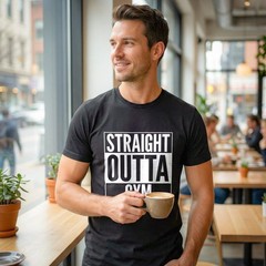Straight Outta Funny T-shirt – Custom Printed Text | Musical Movie Inspired Tee