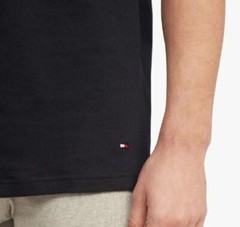 3 TOMMY HILFIGER M L XL BLACK WHITE GRAY COTTON CREW NECK T-SHIRT UNDERSHIRT