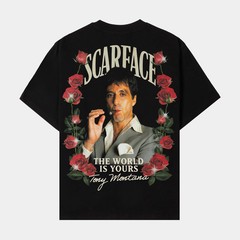SHOE PALACE X Scarface Black Red Roses Men’s T Shirt Men’s MEDIUM