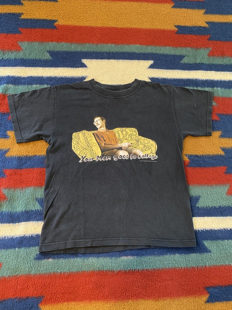 Vintage 2005 Napoleon Dynamite Shirt Your Mom Goes to College Graphic Size Small