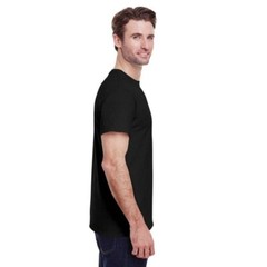 NEW LARGE Black Gildan Heavy Cotton 100% Cotton T-shirt G500 G5000