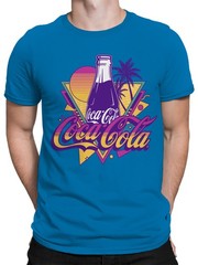 Officially Licensed Coca Cola Retro Coke : Neon Vibes Men’s T-shirt