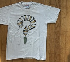 Vintage 1992 Liberty Graphics Monarch butterfly metamorphosis T-shirt