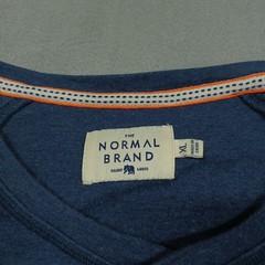 Normal Brand Shirt Mens XL Blue Henley Long Sleeve Casual Preppy