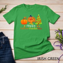 Holiday Happy HallowThanksMas Christmas Halloween Family Unisex T-shirt