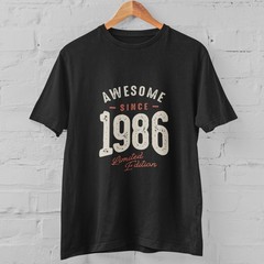 Custom Year T Shirt Awesome Since Any Year Vintage Birthday Tee Personalized