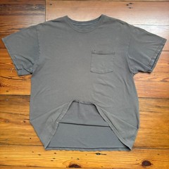 Vintage Gradient Sun Faded Worn WIP Workwear T-Shirt Men’s Size L Brown Thin