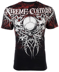 Xtreme Couture Affliction Men’s T-Shirt BARE BONE Skull Black Tattoo Biker S-2XL
