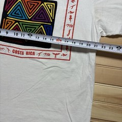 Vintage 80s 90s Costa Rica Tropical Abstract Art Puff Print Hieroglyph Shirt XL