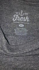 Lot Of(2) Fresh Clean Tees Gray XL Used With Stains