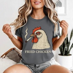 Fried Chicken Smoking Joint Funny T-Shirt
