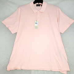 Dockers POLO Shirt Mens 2XL XXL Pink Golf Button Preppy Quick Dry Regular NWT