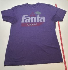 Vintage 90s Fanta Grape T Shirt Men XL Purple Coca Cola Soda Graphic Tee Mexico