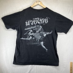 Vintage Rare Muay Thai Shirt Large Boxing Kickboxing UFC MMA Wrestling Thailand