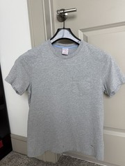 Brooks Brothers T Shirt Men’s Size Medium Grey Short Sleeve Logo Casual slim fit