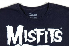 Misfits Iconic Crimson Ghost Skull Men’s Black Graphic T-Shirt – L (42/44)