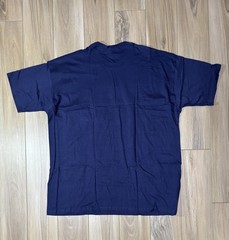 Vintage 90s BVD Dark Blue Pocket Shirt Mens 3XL Blank Cotton Short Sleeve