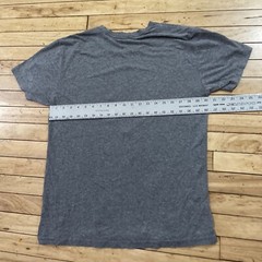 Geometric Art House Shirt Men L Stretch Graphic Tee Gray Casual Short Sleeve