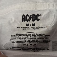 AC/DC High Voltage Album And Song Titles Front Back Design Shirt Medium