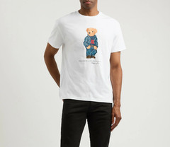Polo Ralph Lauren Classic Fit Polo Bear Jersey T-Shirt Short Sleeve White
