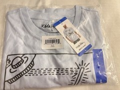 Keith Haring Men’s Graphic Tee, Blue Cotton M, L ,XL