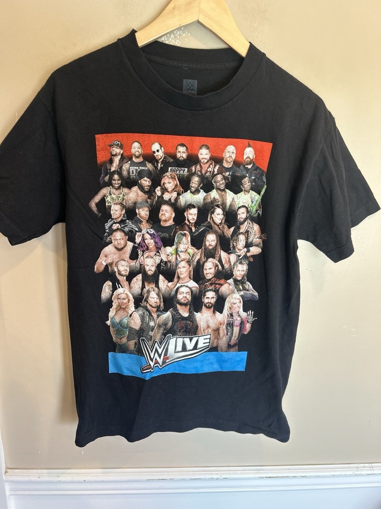 WWE Live Summer Tour 2018 Graphic Tee Black Medium