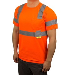 Class 3 Reflective Safety Yellow/ Orange Short Sleeve T-Shirt HIGH VIZ-S9081/2