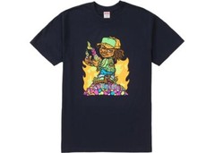 SS19 SUPREME MOLOTOV KID T-SHIRT NAVY SIZE EXTRA LARGE XL TEE TSHIRT