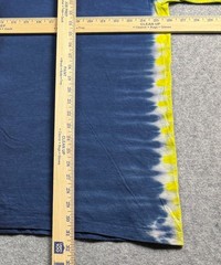Vintage Blue Yellow sides Anvil Tie Dye 2XL Y2K Blank Shirt Grunge