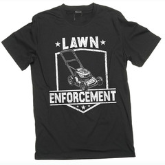 Lawn Enforcement T-Shirt Funny Father’s Day Dad Grandpa Graphic Tee Gift