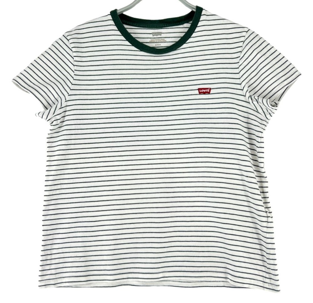 Levi’s Herren T-Shirt Rundhals Regular Fit Größe S Logo Kurzarm Baumwolle