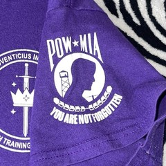 324th Training Squadron Knights Small Purple T-Shirt Military Air Force POW MIA