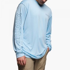 XTRATUF Men’s Long Sleeve Tee Clear Sky – XALS202, Clear Sky