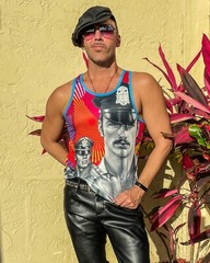Tom of Finland Mesh Tank Top — “PRIDE 2023” (gay, leather pants, men)